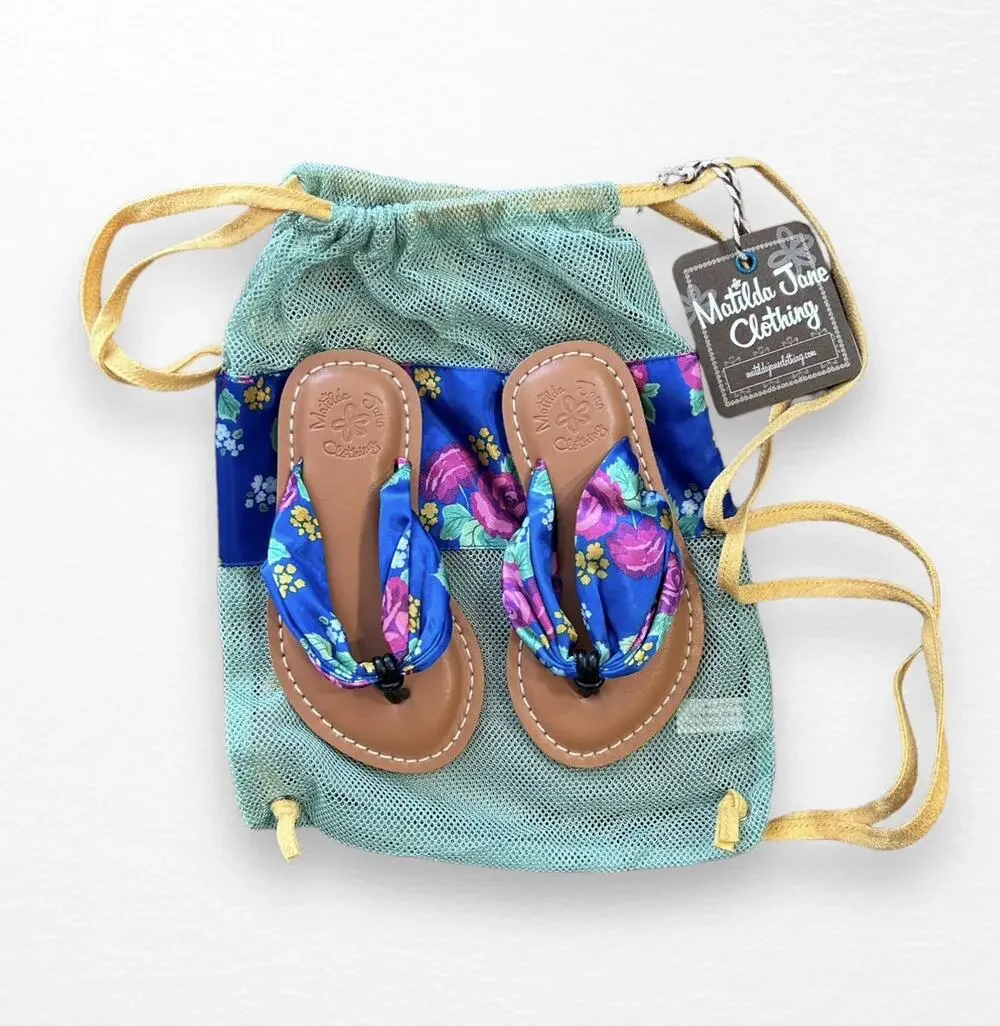 NWT Matilda Jane Floral Sandals, Toddler Size 8